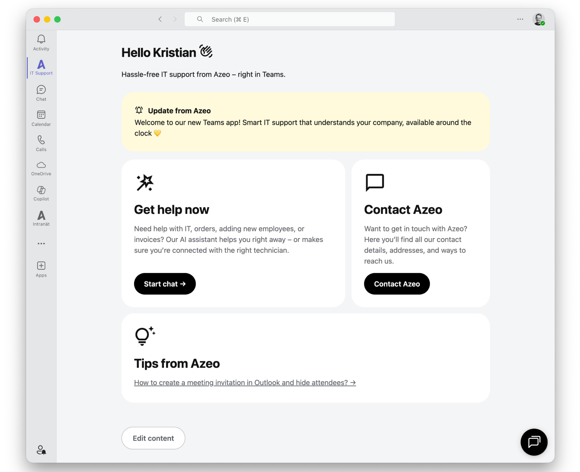 Azeo Teams Desktop App Azeo Teams Desktop App