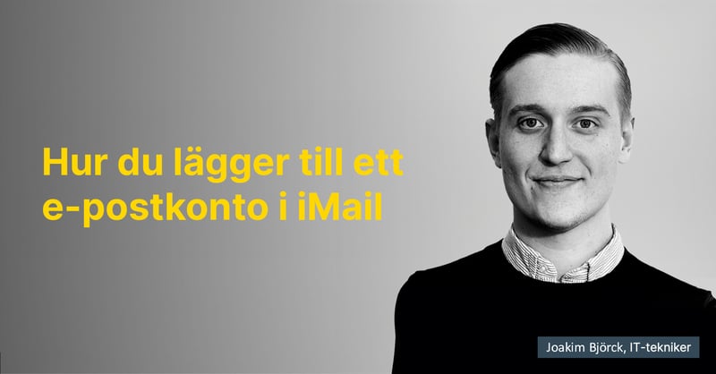 Hur du lägger till ett e-postkonto i Apple Mail