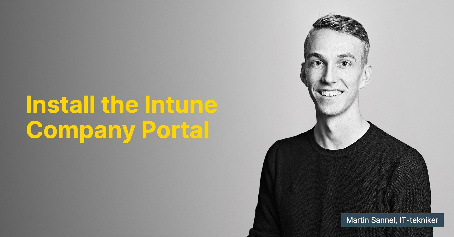 Install intune company portal on mobile and tablet