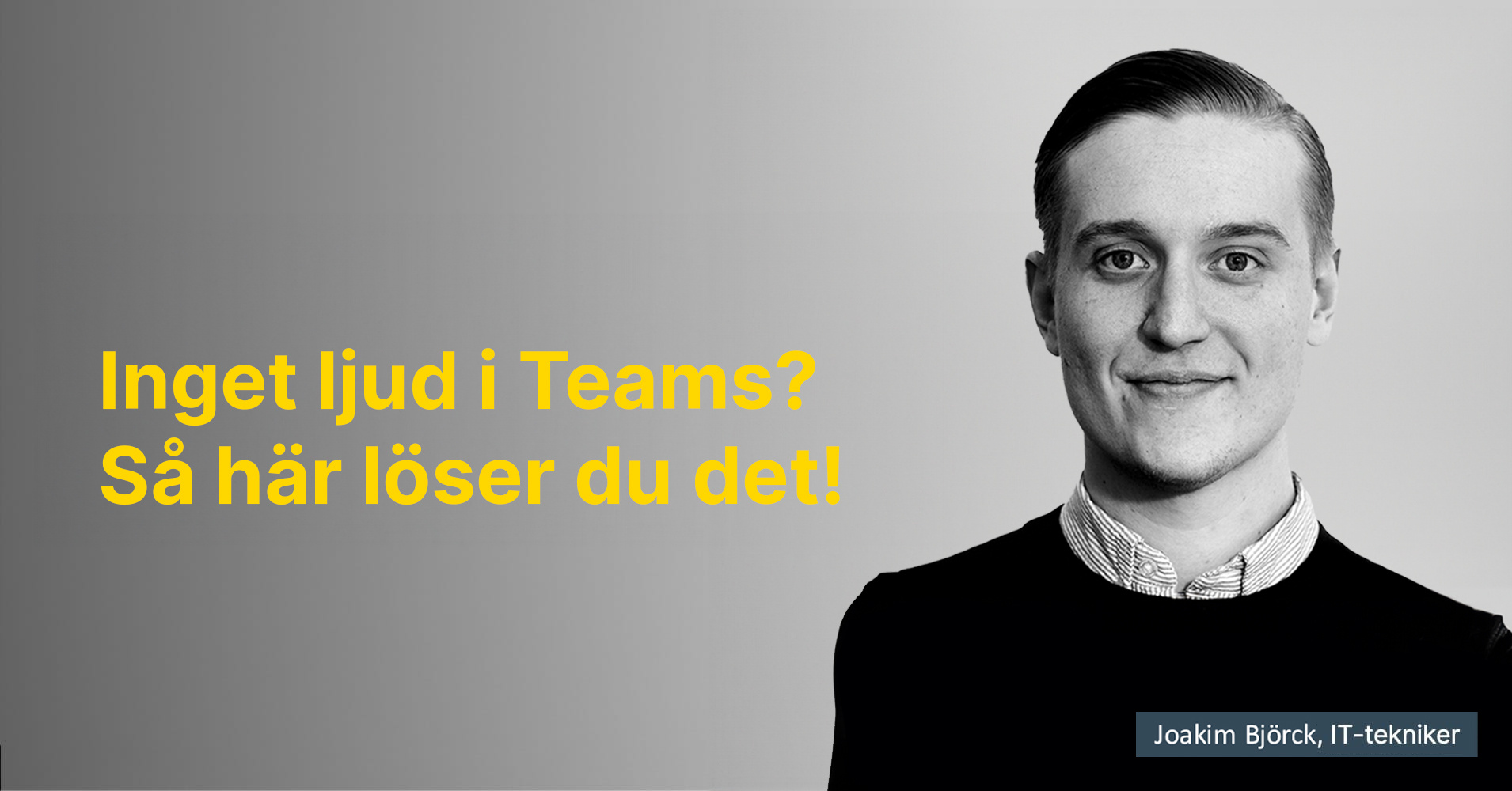 No sound in Teams?